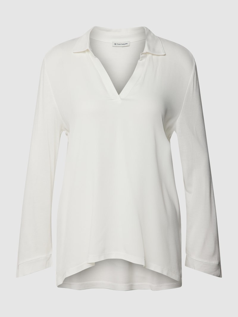 Blusenshirt aus Viskose in offwhite