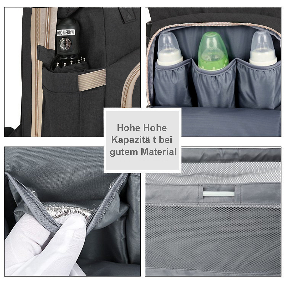 Wickeltasche Rucksack Multifunktionale Oxford Große Wickelrucksack Babytasche