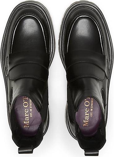 Marc O'Polo Chelsea-Boot im College Style aus softem Kalbleder