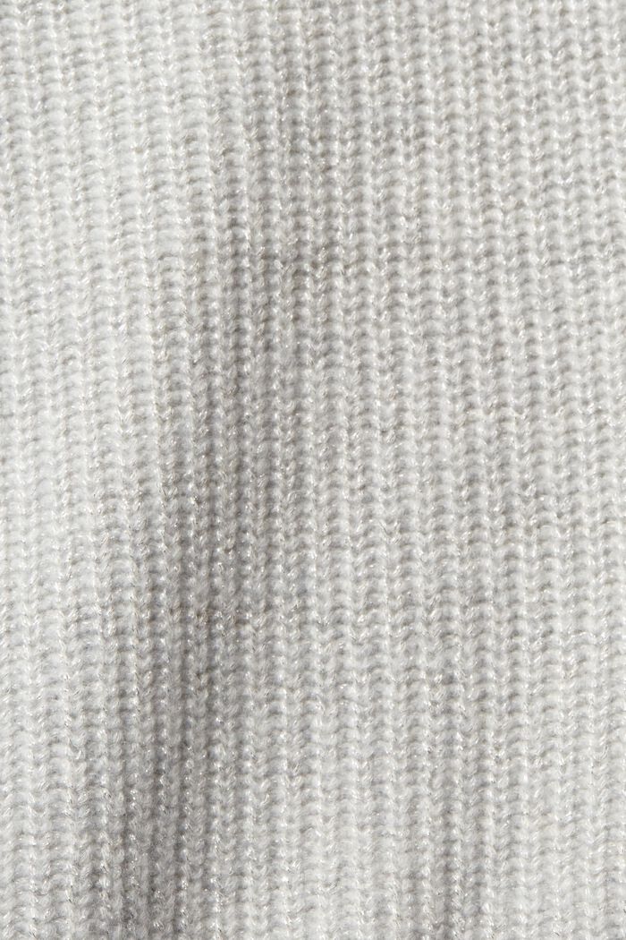 Gerippter Wollmix-Pullover