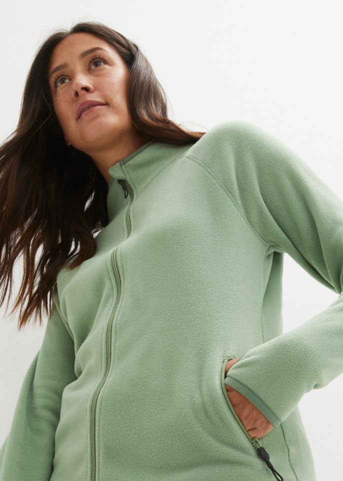 Fleecejacke mit Reißverschluss-Taschen