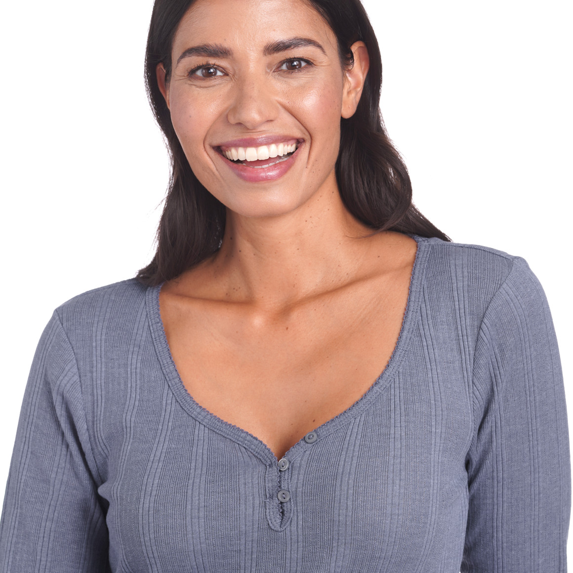 Damen Schlafshirt mit Ajour-Muster
