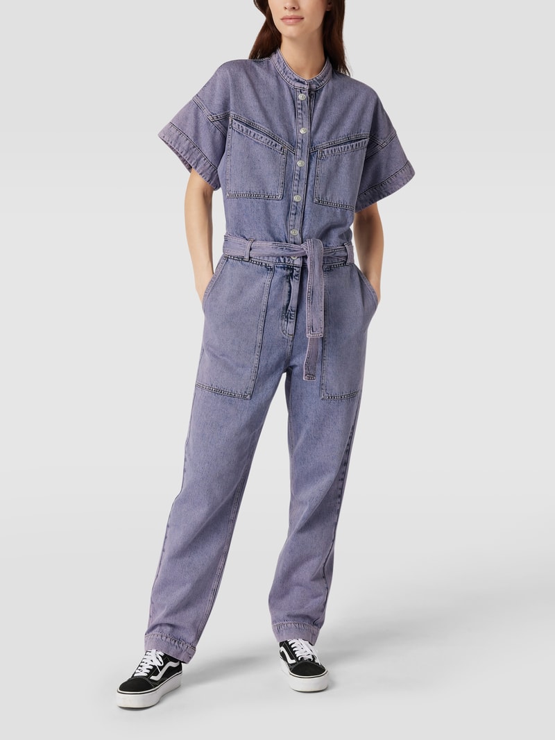 Jumpsuit mit Coloured Denim in purple
