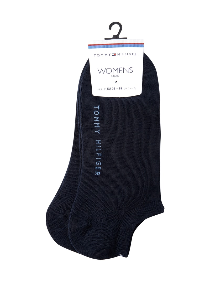 Sneakersocken im 2er-Pack in marineblau
