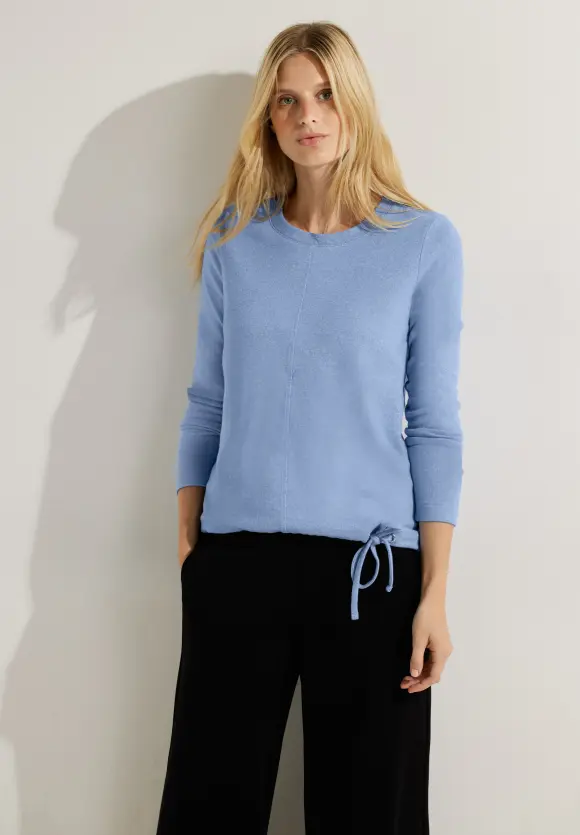 CECIL Cosy Melange Langarmshirt