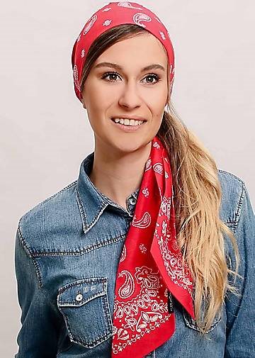 FRAAS Haarband mit Paisley-Print in Baumwollmischung