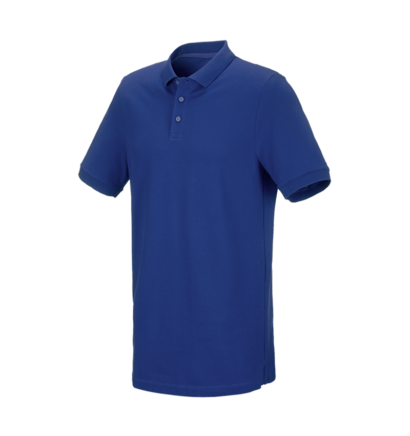 e.s. Piqué-Polo cotton stretch, long fit