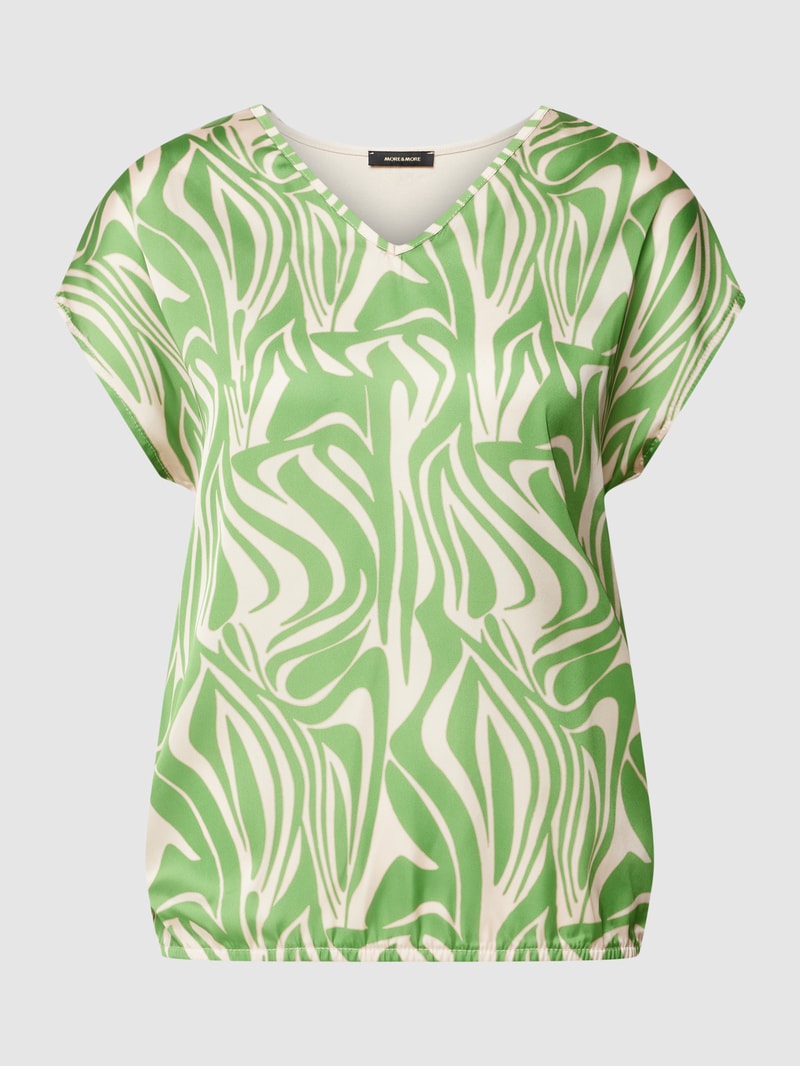T-Shirt mit Front-Print in grasgrün