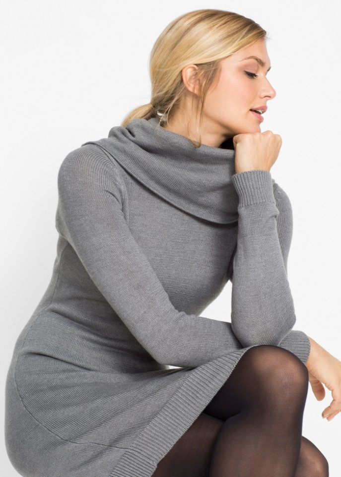 Strickkleid mit Rollkragen