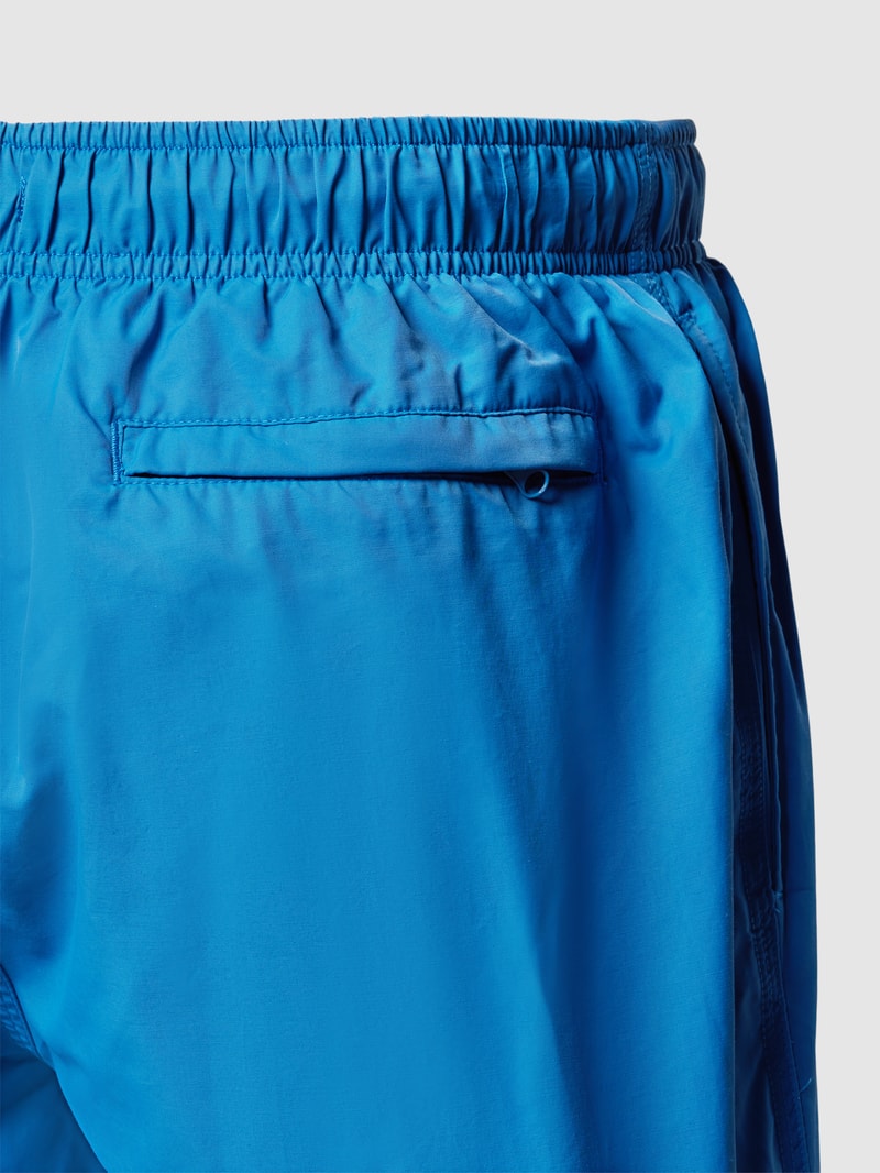 Badehose mit Label-Stitching Modell 'Gregory' in blau