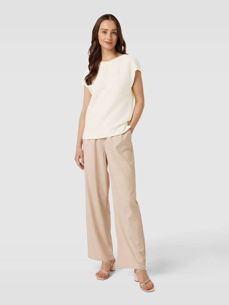T-Shirt in Strukturmuster Modell 'Sabila' in offwhite