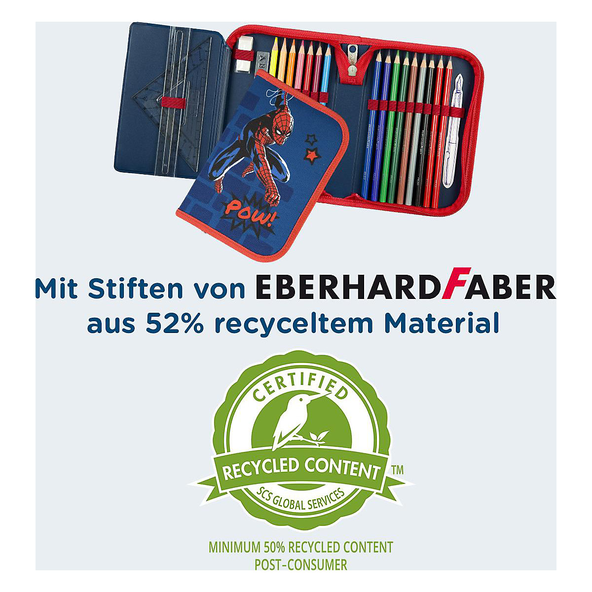 Federmäppchen Spider-Man, befüllt, 23-tlg.