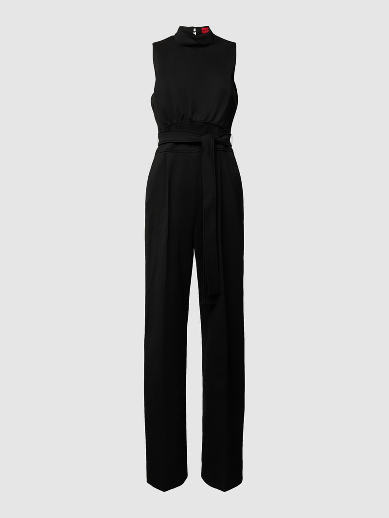 Jumpsuit mit Bügelfalten Modell 'Kisuse' in schwarz
