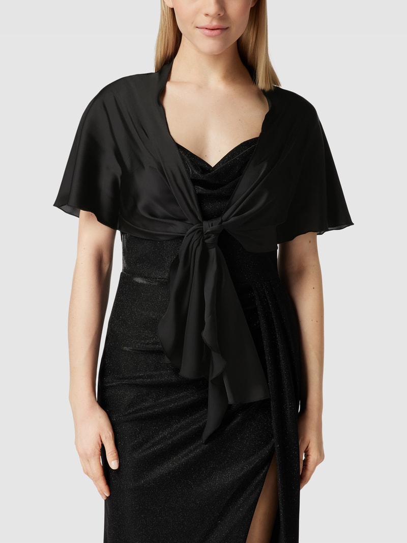 Bolero mit Schnürung in schwarz