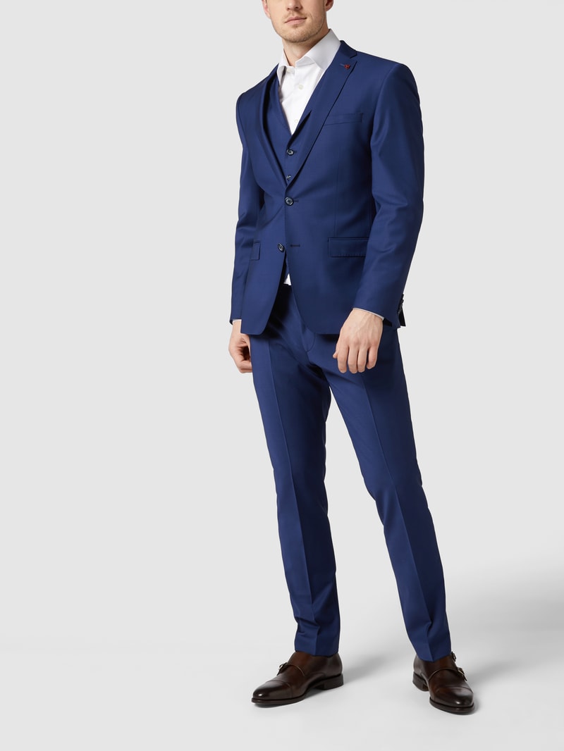 Anzughose mit Stretch-Anteil in royalblau