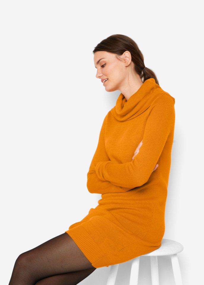 Strickkleid mit Rollkragen