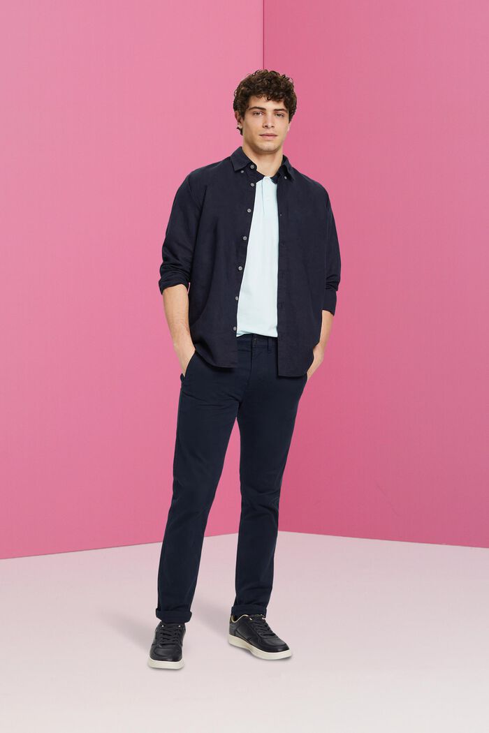 Zweifarbiges Poloshirt