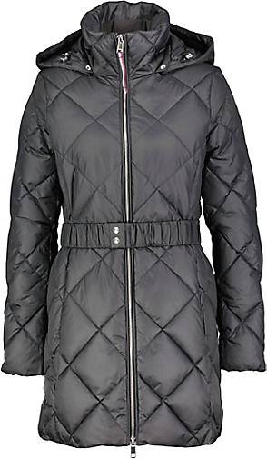 TOMMY HILFIGER Damen Steppmantel mit Kapuze ELEVATED BELTED QUILTED COAT