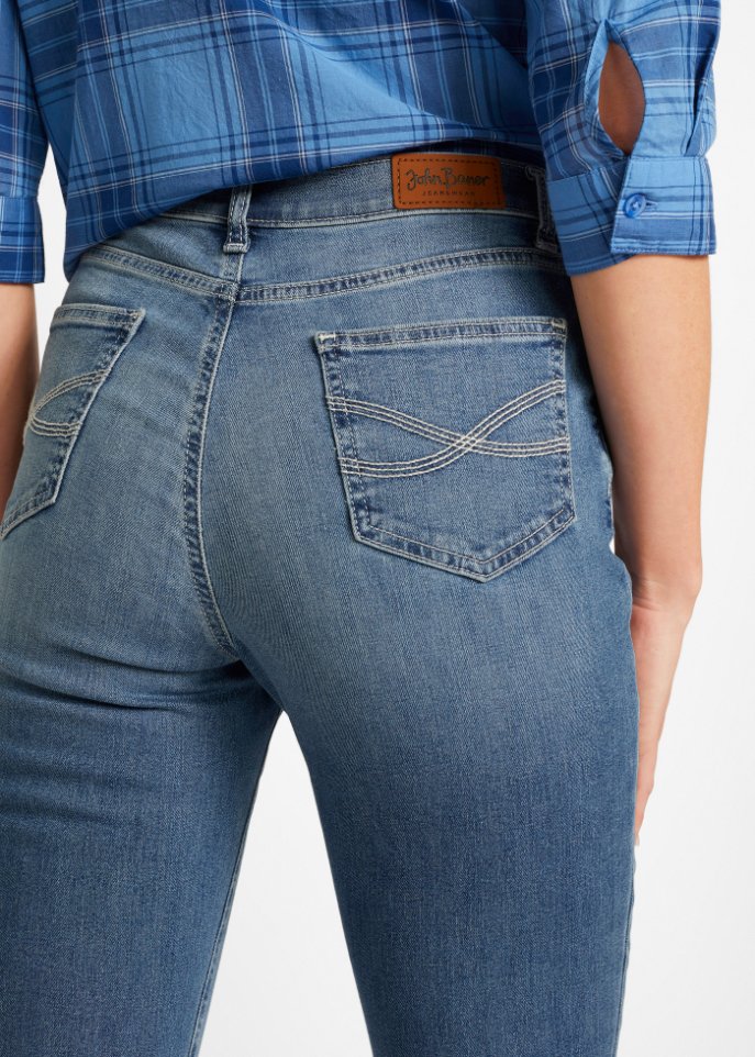 Stretch- Jeans aus Bio-Baumwolle, Bootcut