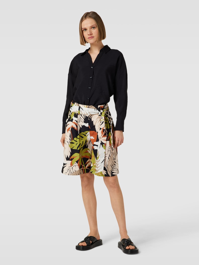 Bermudas mit Allover-Muster in schilf