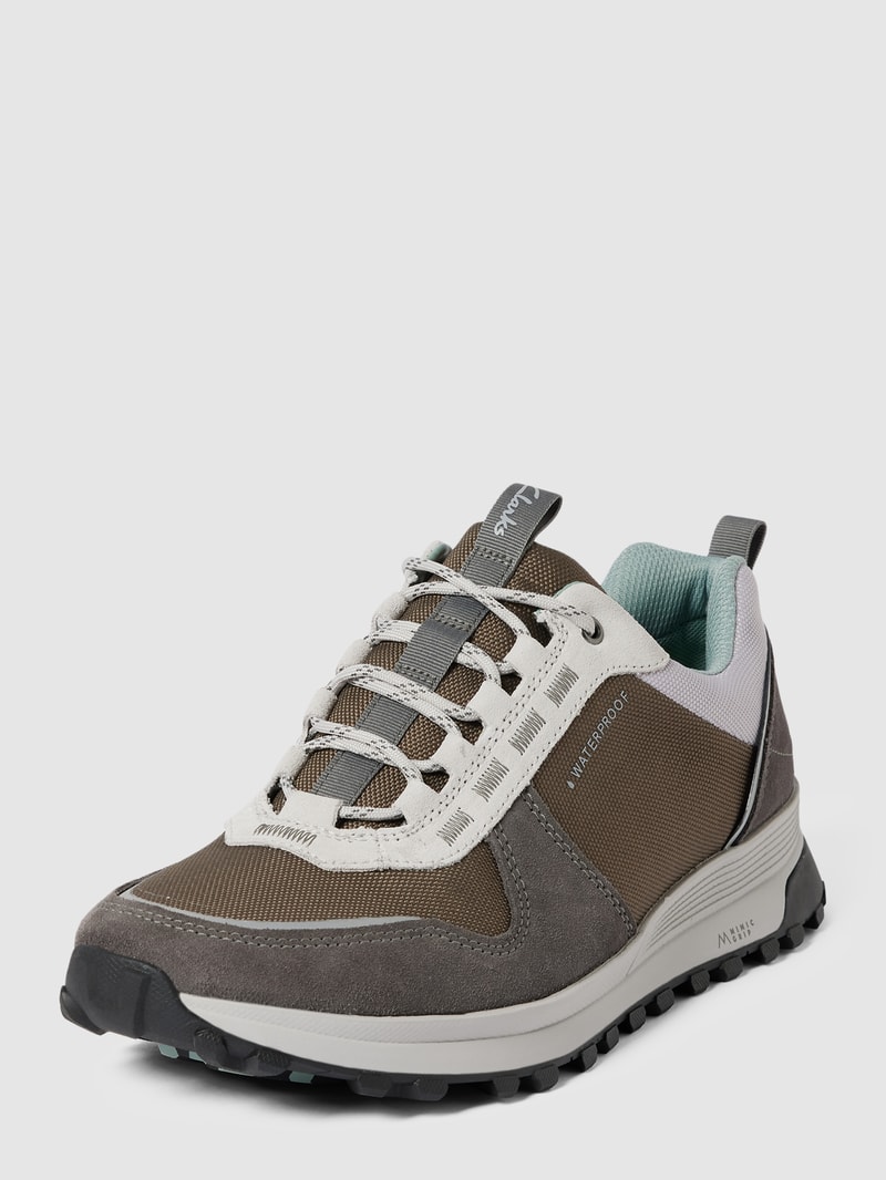 Sneaker mit Label-Details in dunkelgrau