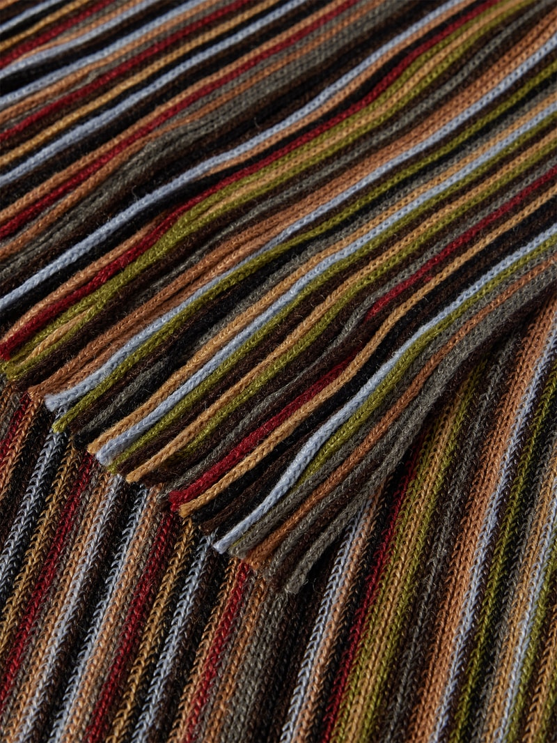 Schal mit Streifenmuster in camel