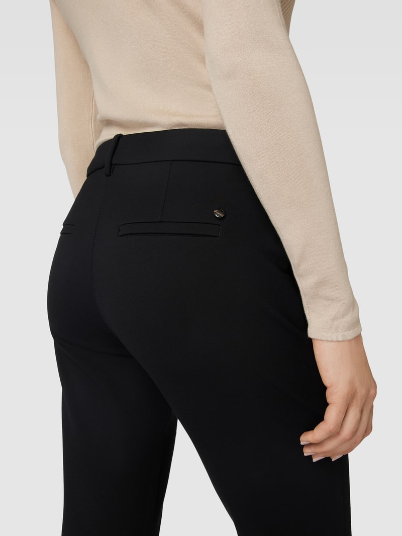 Hose mit Gitterkaro Modell 'CLARIS' in schwarz