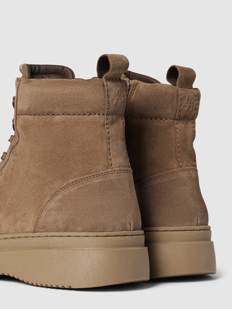 Boots mit Label-Details Modell 'ALGOT' in taupe