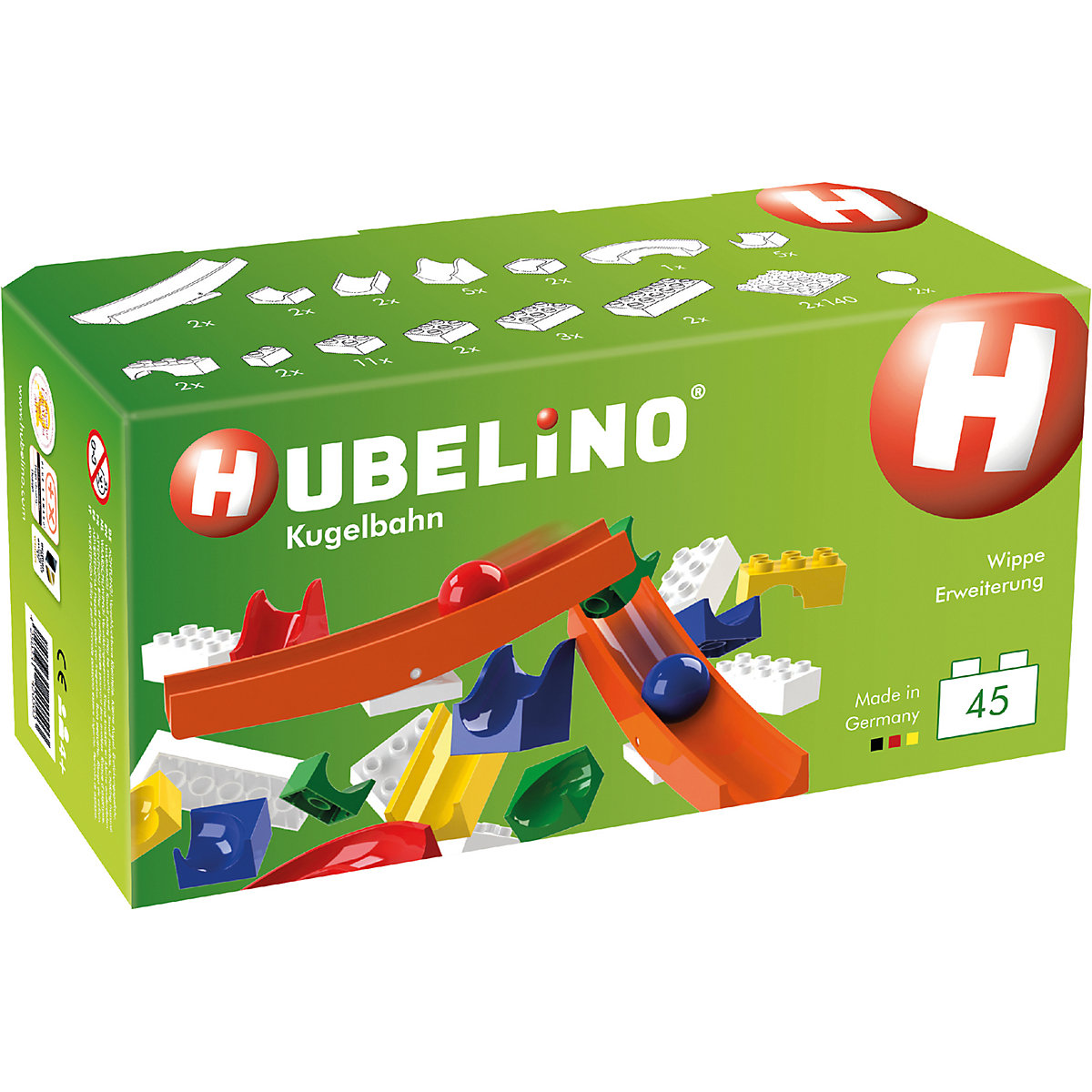 Hubbelino - Kugelbahn Wippe Ergänzung, 45-tlg.