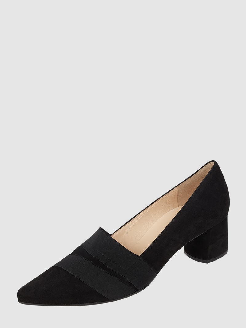 Pumps aus Leder in schwarz