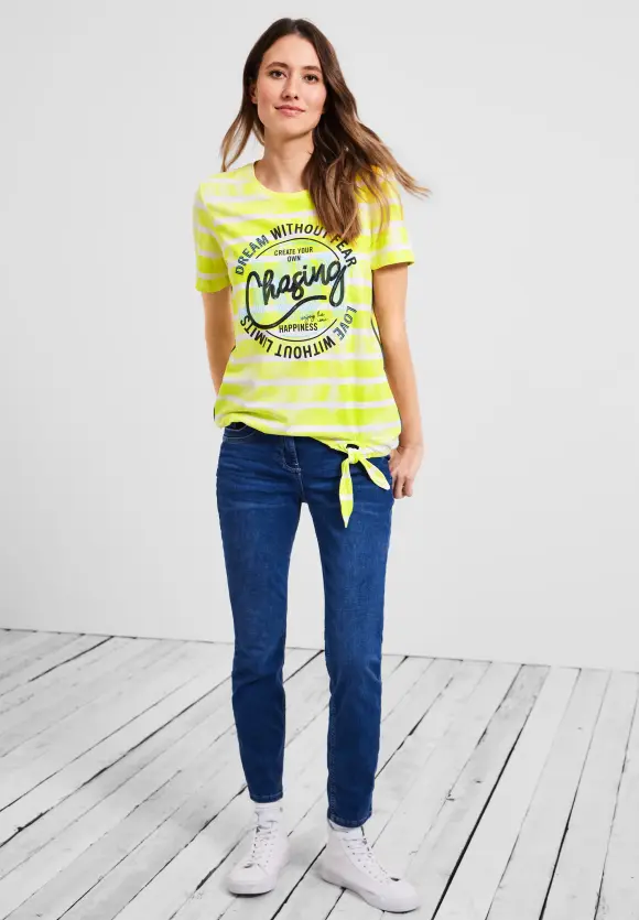 CECIL Streifenshirt mit Frontprint