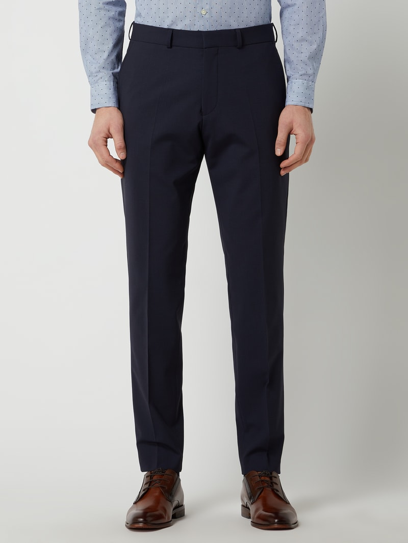 Anzughose mit Stretch-Anteil in marineblau