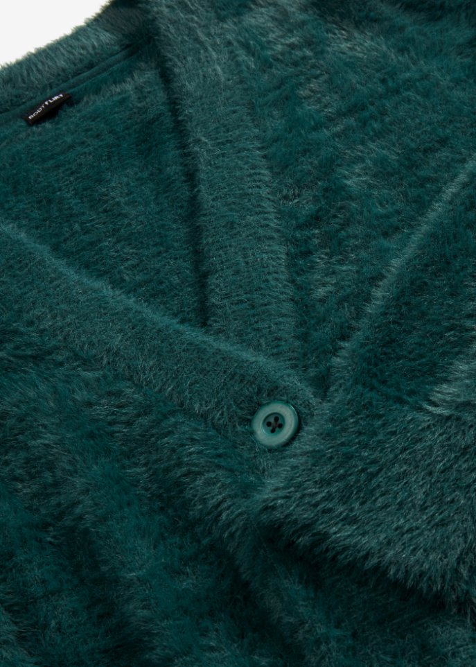 Flauschige Strickjacke