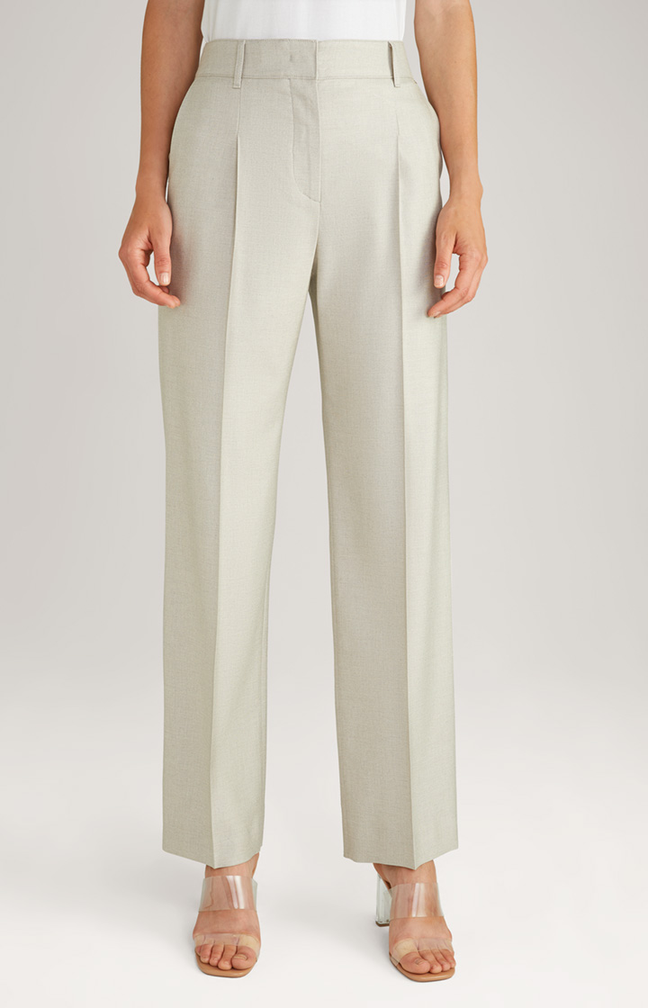 Jersey-Marlene-Hose in Hellbeige meliert