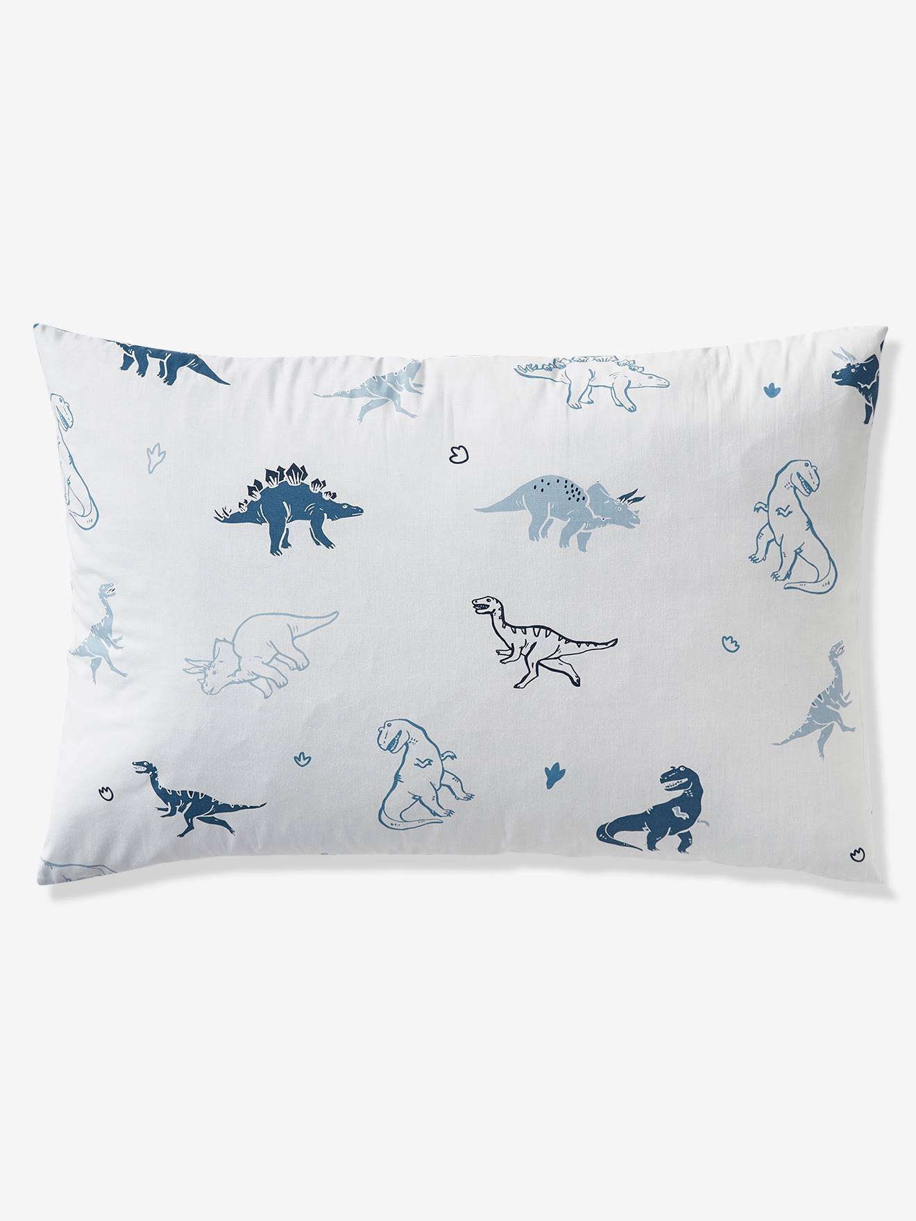 Vertbaudet Kinder Bettwäsche-Set HELLO DINOS Oeko-Tex - wollweiß/grün