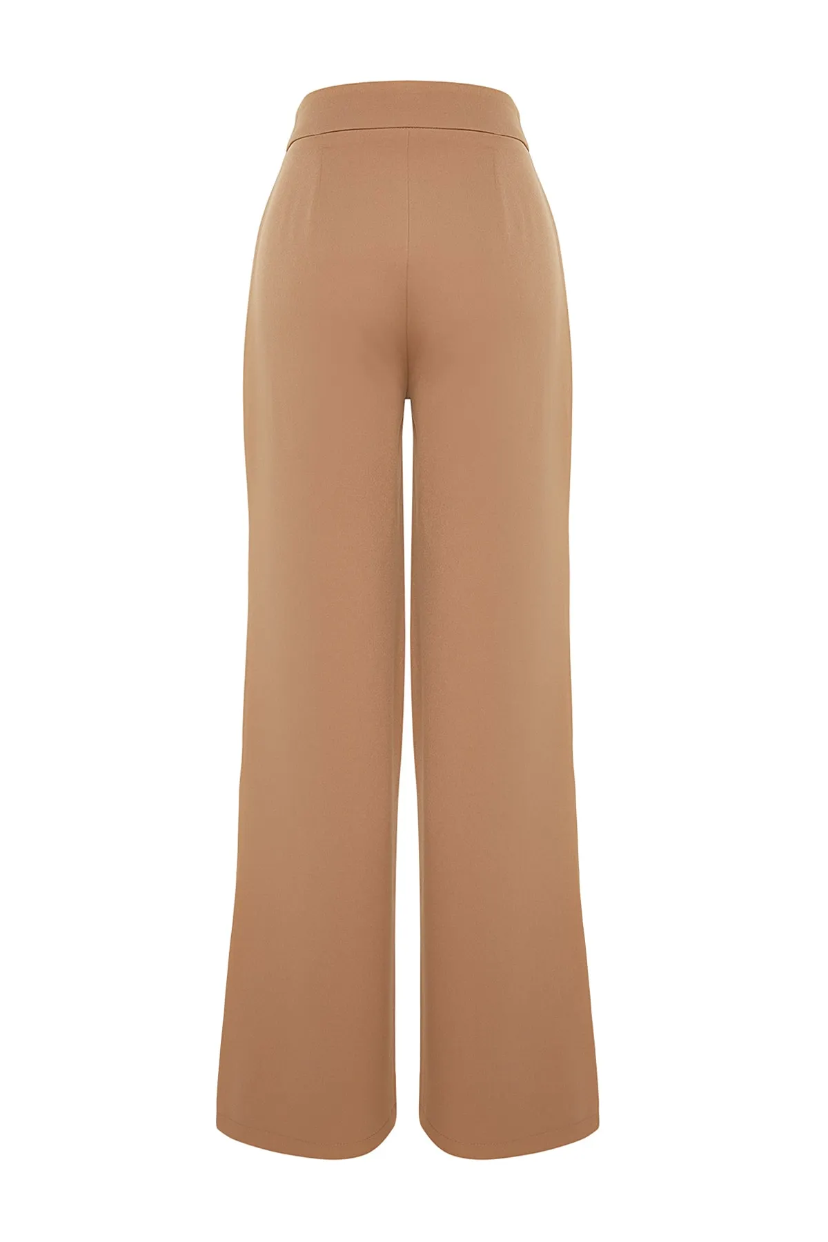 Trendyol Collection  Nerzfarbene Hose mit weitem Bein/Webhose mit weitem Bein TWOAW22PL0139