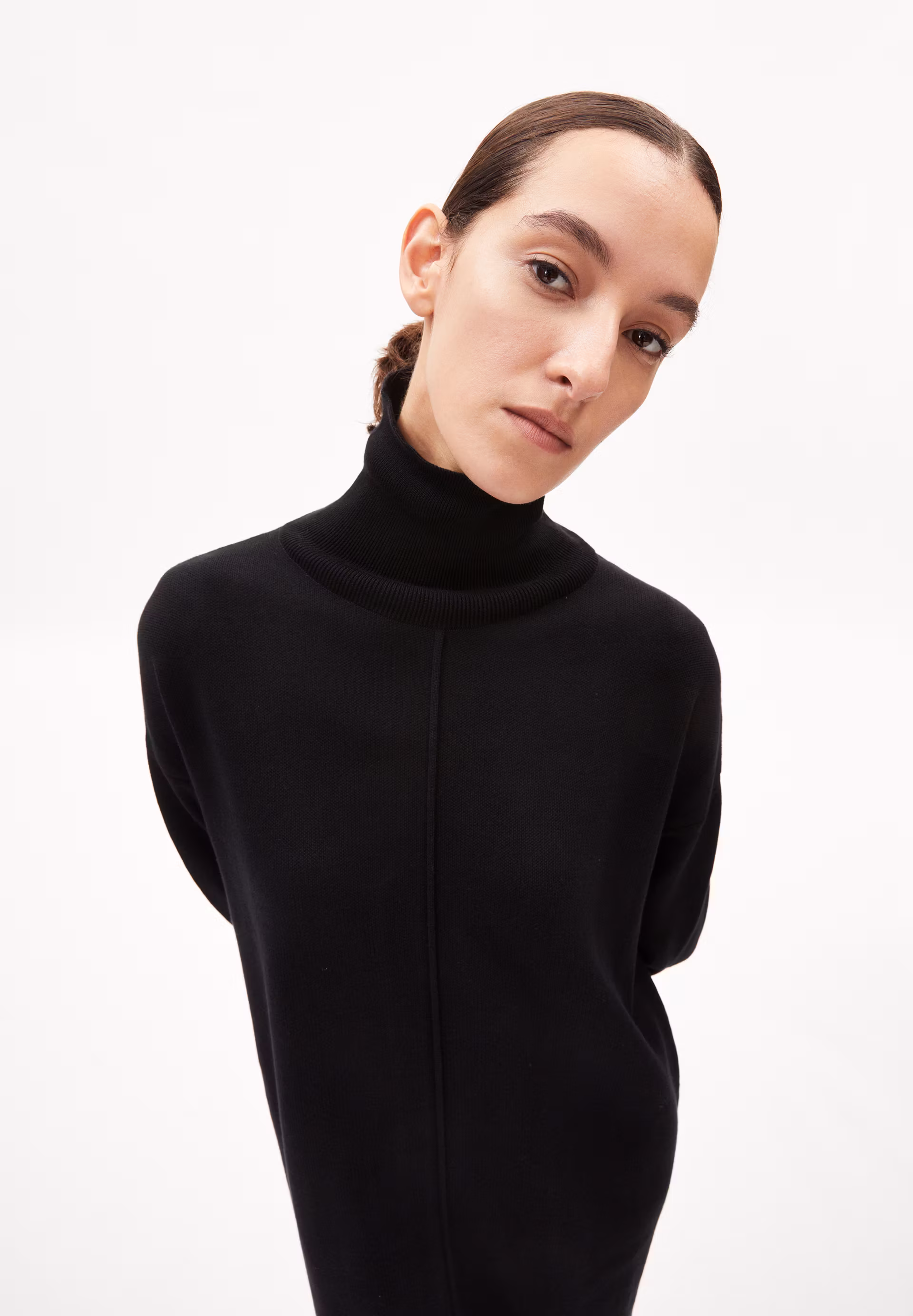Strickkleid Loose Fit aus Bio-Baumwolle