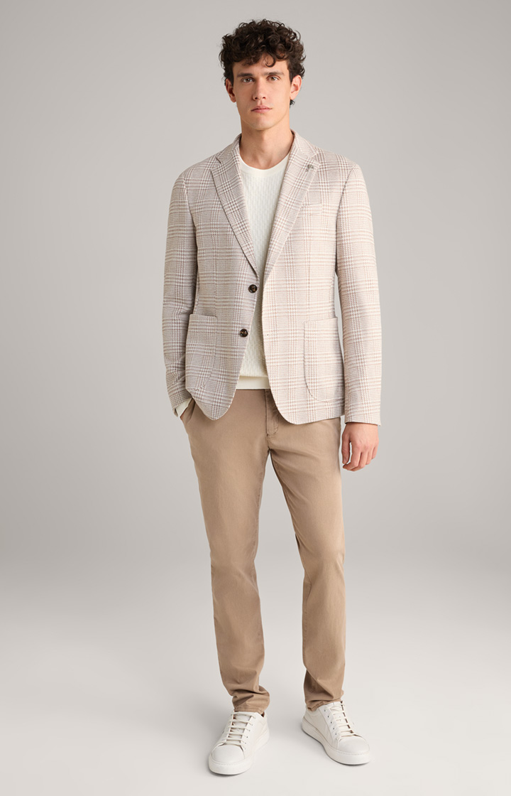 Sakko Hoverest in Beige kariert