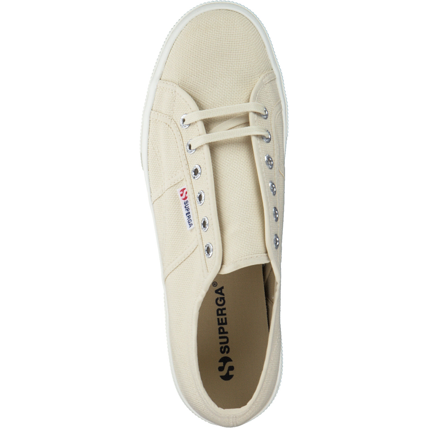 Superga 2740 Platform S21384W, Schnürschuhe, Damen, beige eggshell avorio
