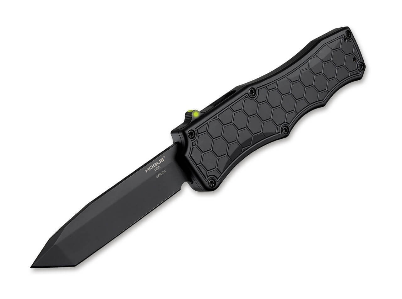 Exploit OTF Automatic 3.5 Tanto Aluminum Black PVD