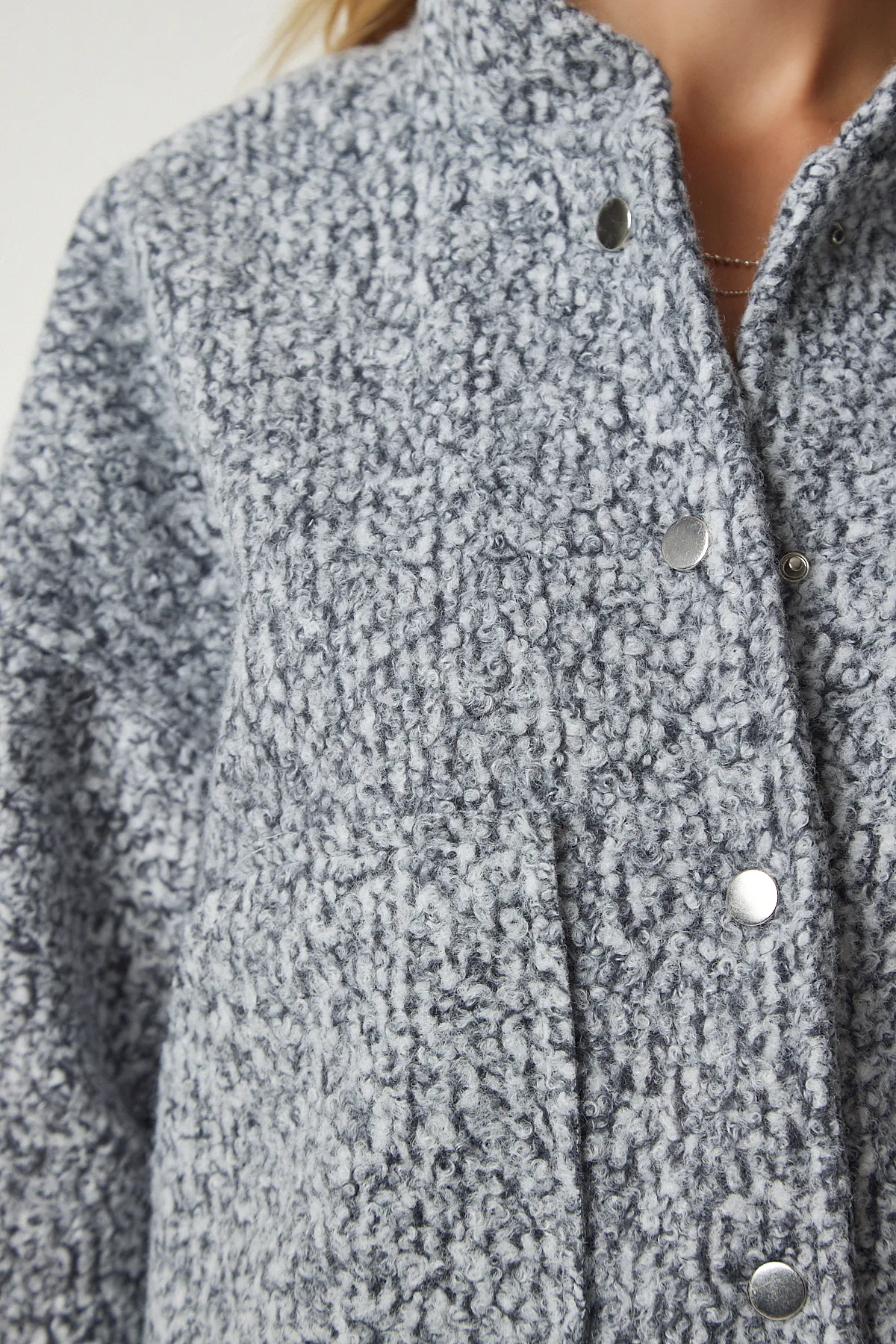 Happiness İstanbul  Jacke - Grau - Oversized