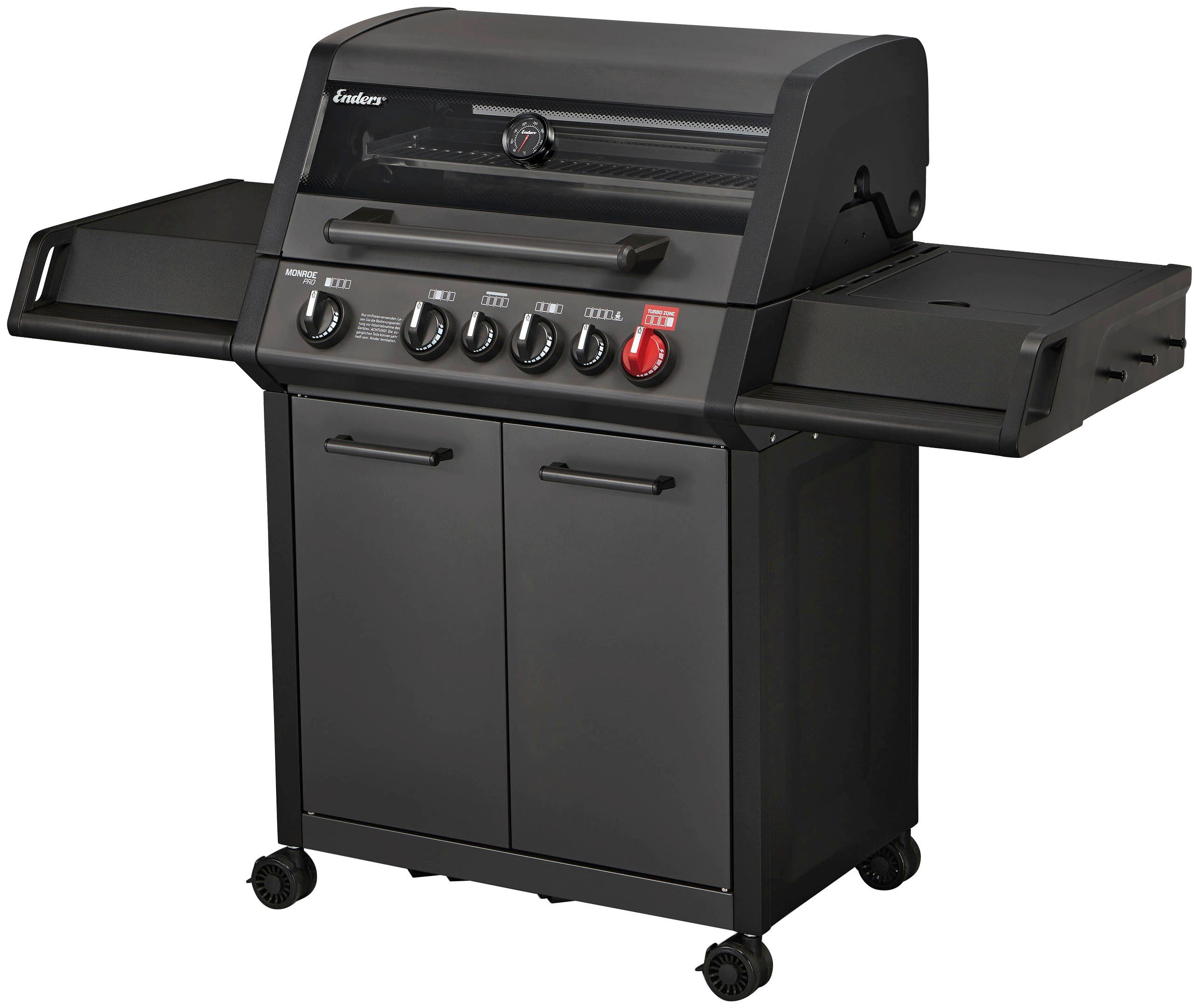 Enders® Gasgrill Monroe Pro 4 SIK Turbo Shadow, BxH: 153,5x118,5 cm