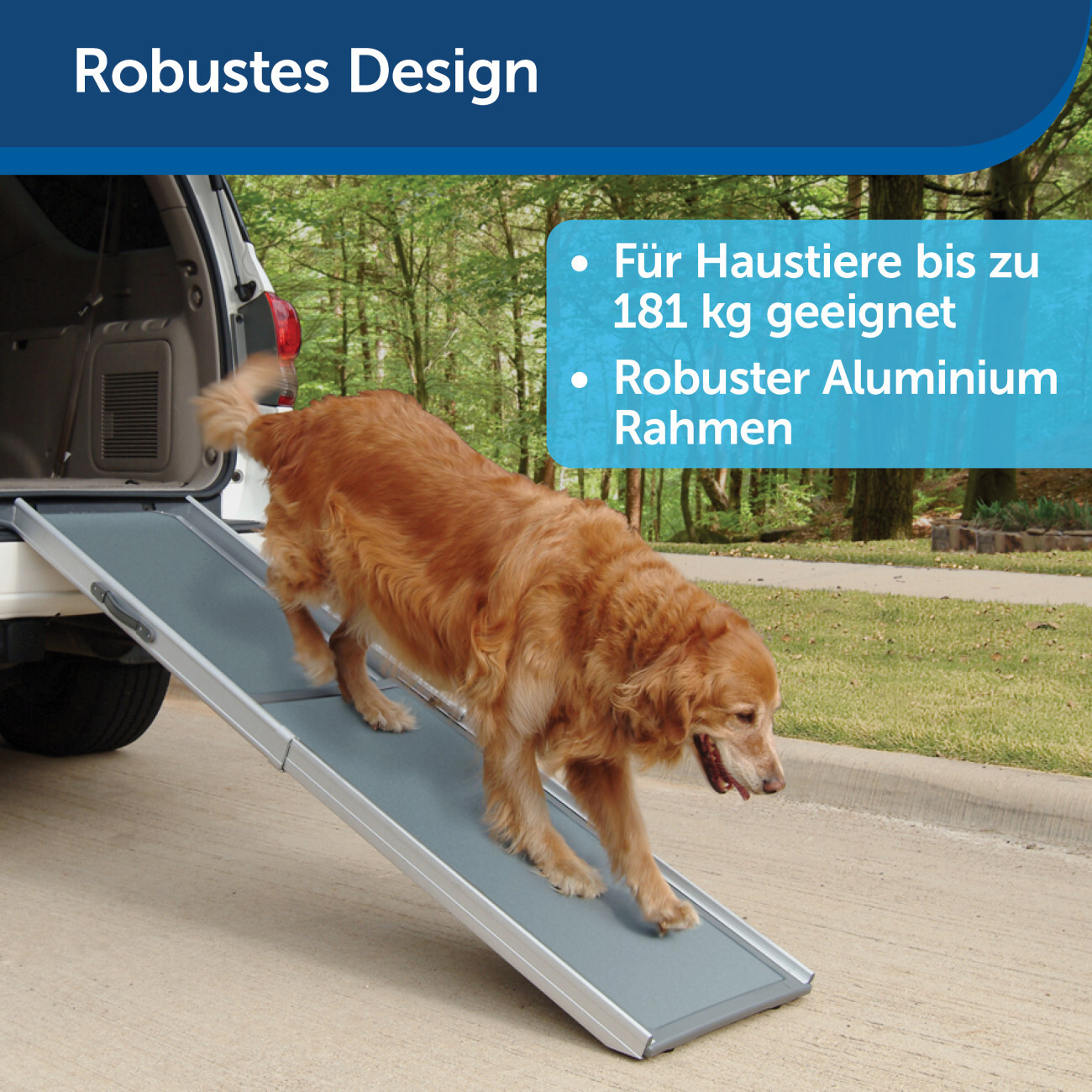 PetSafe Autozubehör PetSafe Happy Ride Teleskop-Hunderampe XL