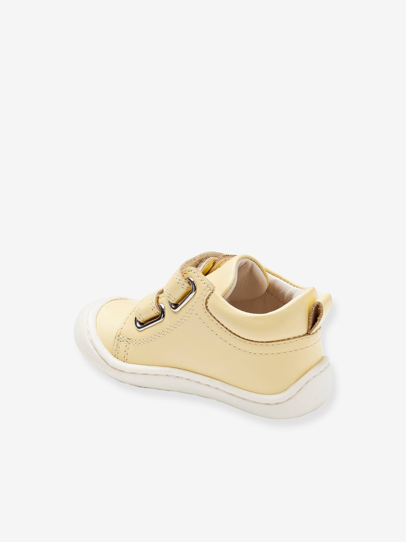Vertbaudet Baby Lauflern-Boots mit Klett - bordeaux