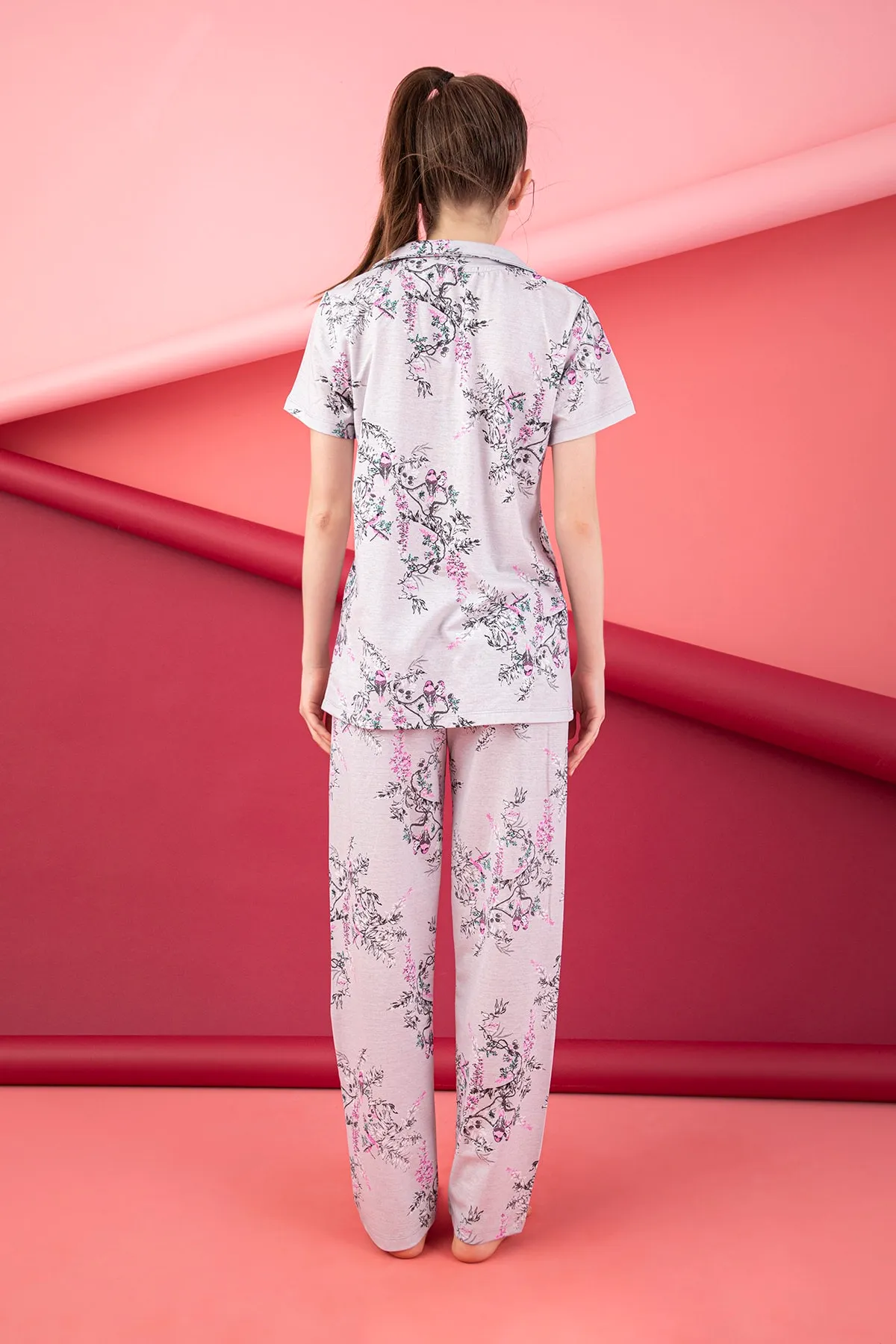 STRAWBERRY  Pyjama-Set mit Knöpfen