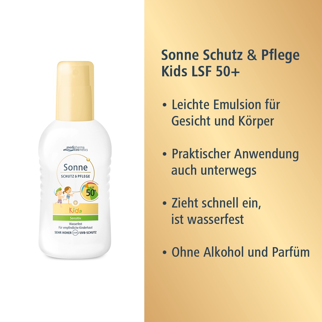 SONNE SCHUTZ & Pflege Spray Kids LSF 50+
