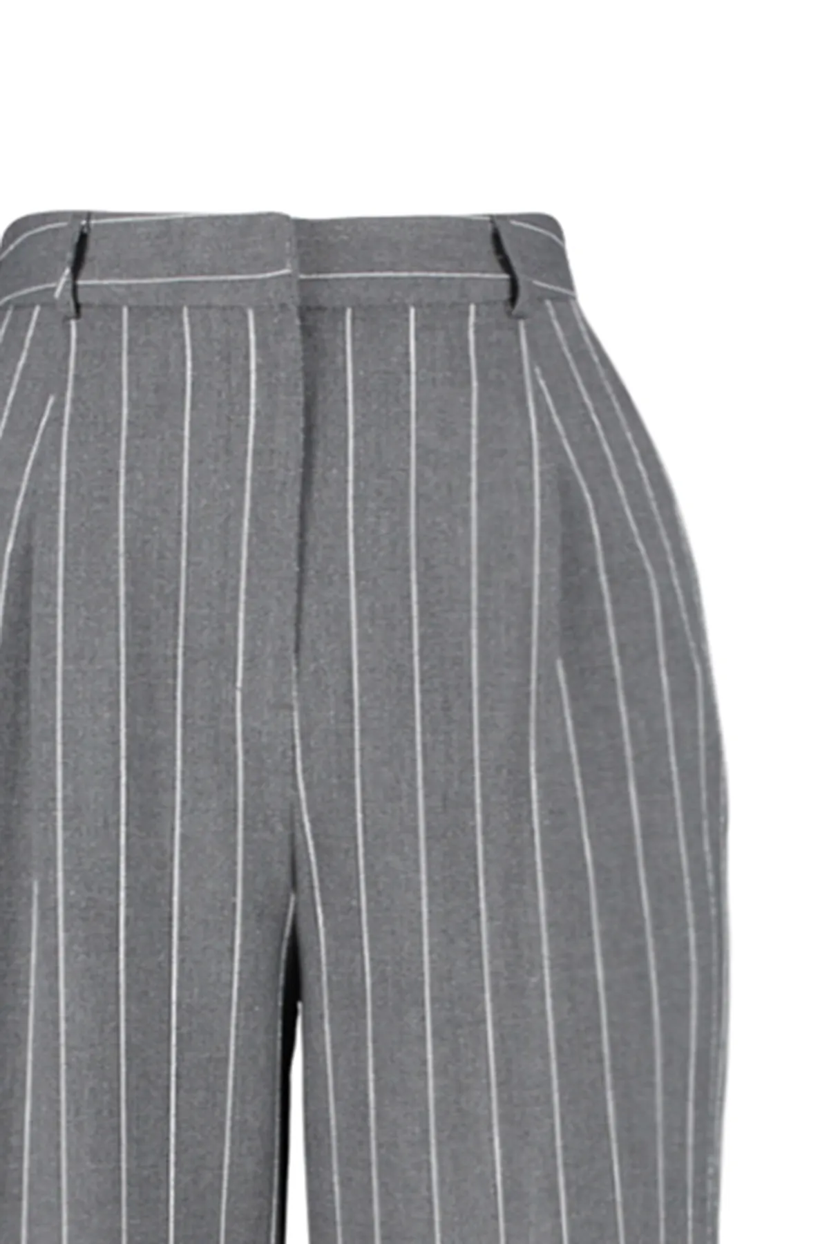 Trendyol Collection  Mehrfarbige gestreifte Webhose mit weitem Bein TWOSS23PL00319