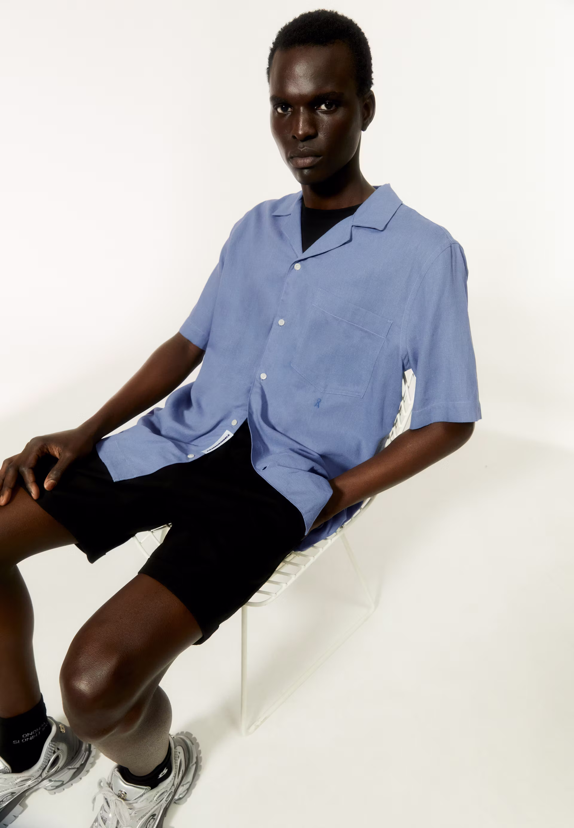 Hemd Relaxed Fit aus Leinen-Mix