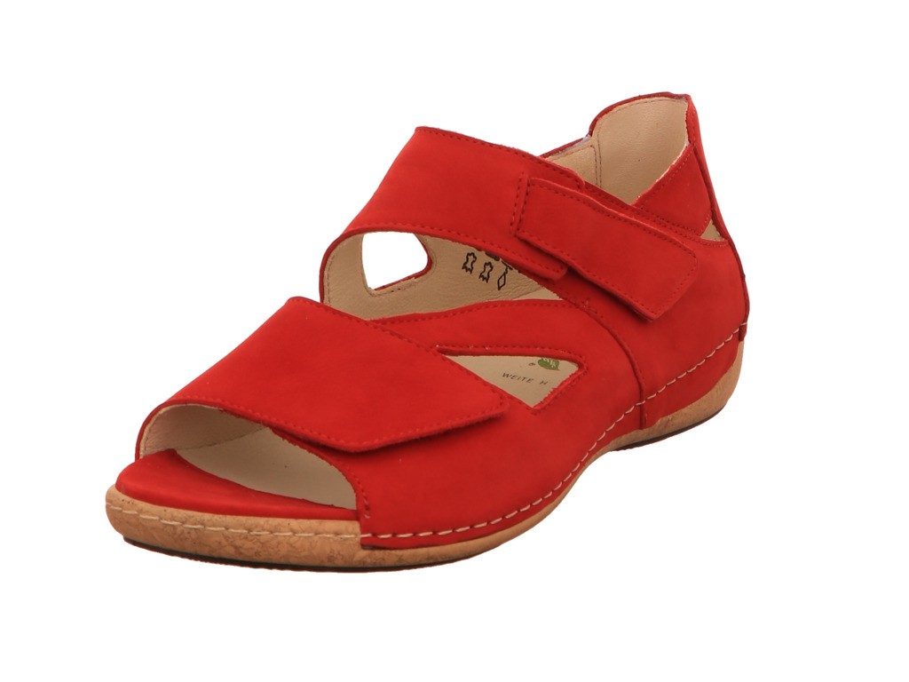 WALDLÄUFER Komfort Sandalen rot