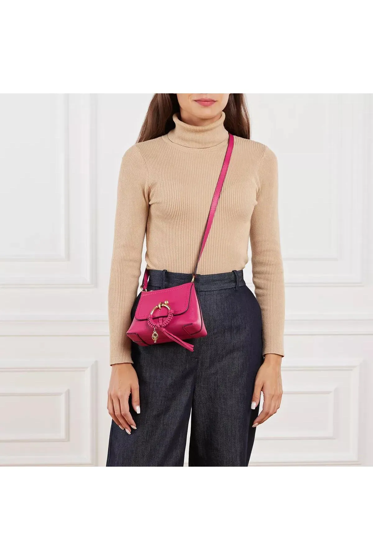 See by Chloé  Joan Umhängetasche Mini Leder Magnetrosa